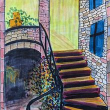 My project for course: Expressive Architectural Sketching with Colored Markers. Esboçado, Desenho, Ilustração arquitetônica, Sketchbook e Ilustração com tinta projeto de Evelyn Snyder - 22.04.2023