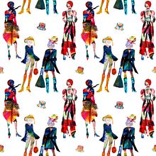 My project for course: Textile Pattern Design with Photoshop. Een project van Traditionele illustratie, Kostuumontwerp, Patroonontwerp,  Modeontwerp y Digitale illustratie van Yifat Ben Tov - 22.04.2023