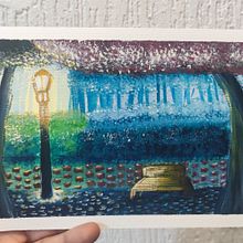 Mi proyecto del curso: Ilustración de paisajes de fantasía con acuarela y gouache. Fine Arts, Painting, Watercolor Painting, Naturalistic Illustration, and Gouache Painting project by Luis Alejandro Robayo León - 04.23.2023