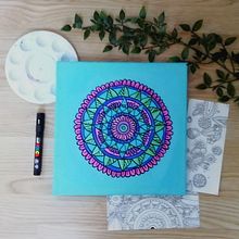 Mi proyecto del curso: Zentangle y mandalas: dibuja patrones armónicos. Pintura, Desenho, Pintura Acrílica, e Criatividade para crianças projeto de Darío y Carla Álvarez Pardal - 23.04.2023