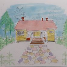 My project for course: Expressive Architectural Sketching with Colored Markers. Un proyecto de Bocetado, Dibujo, Ilustración arquitectónica, Sketchbook e Ilustración con tinta de katalinszalai_1 - 24.04.2023