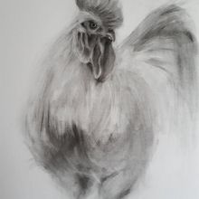 Mein Abschlussprojekt für den Kurs: Ausdrucksstarkes Zeichnen mit Holzkohle. Fine Arts, Drawing, Portrait Drawing, and Naturalistic Illustration project by alex.lue - 04.24.2023