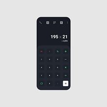 Mobile Calculator User Interface. Un proyecto de Diseño, UX / UI, Diseño gráfico, Multimedia y Diseño Web de karthi keyan - 23.04.2023