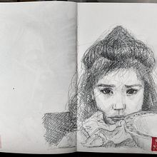 Mi proyecto del curso: Sketchbook de retrato: explora el rostro humano. Sketching, Drawing, Portrait Drawing, Artistic Drawing, and Sketchbook project by Emilio Romero - 04.07.2024