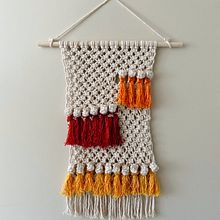 meu primeiro painel de macramê. Projekt z dziedziny Craft i Makrama użytkownika raquel - 10.03.2023