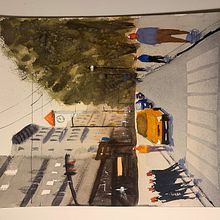 My project for course: Urban Landscapes in Watercolor. Un projet de Beaux Arts, Aquarelle et Illustration architecturale de efearabaci241907 - 25.04.2023