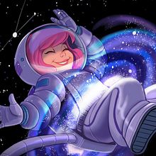 Space traveler . Ilustrație tradițională, Desen, Desen digital și Pictură digitală de Helena Berk - 04.08.2020