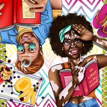 El arte de leer. Projekt z dziedziny Trad, c i jna ilustracja użytkownika Nerea Alba - 25.04.2023