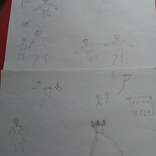 Mirando al castillo. Children's Literature project by meracumi - 04.25.2023