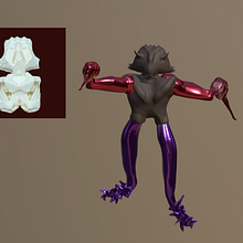 Mein Abschlussprojekt für den Kurs: 3D-Charaktere auf dem iPad illustrieren. Traditional illustration, 3D, Character Design, Digital Illustration, 3D Modeling, 3D Character Design, and Digital Painting project by Nina Merz - 04.25.2023