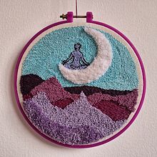 Mi primer proyecto en aguja mágica . Embroider, Punch Needle, and Textile Design project by luisa_un - 03.07.2023