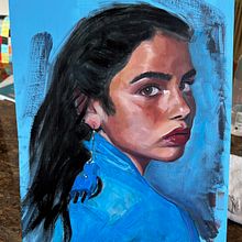 My project for course: Expressive Oil Portraiture: Explore the Alla Prima Technique. Artes plásticas, Pintura, e Pintura a óleo projeto de tgcris0 - 26.04.2023