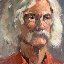 My project for course: Portrait Painting with Oil: Explore Light and Shade. Fine Arts, Painting, and Oil Painting project by yellowhite5 - 04.26.2023