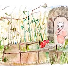 Mi proyecto del curso: Ilustración en acuarela con influencia japonesa. Projekt z dziedziny Trad, c, jna ilustracja,  R, sunek i Malowanie akwarelą użytkownika Brenda Eunice Leyva Sánchez - 27.04.2023
