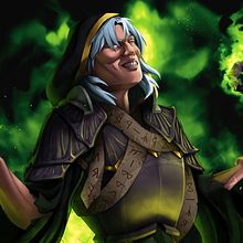 Aella the Necromancer. Traditional illustration, Character Design, Digital Illustration, Concept Art, Digital Drawing, and Digital Painting project by Sara Poveda - 04.27.2023