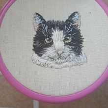 Meu projeto do curso: Minibordado realista de pet. Jewelr, Design, Embroider, and Textile Design project by amanda_iva - 04.24.2023