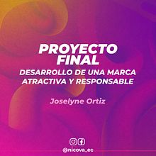 Mi proyecto del curso: Desarrollo de una marca atractiva y responsable. Br, ing, Identit, Creative Consulting, Marketing, Br, and Strateg project by Joselyne Ortiz - 04.27.2023