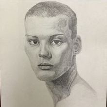 Mi proyecto del curso: Retrato realista con lápiz de grafito. Traditional illustration, Fine Arts, Sketching, Pencil Drawing, Drawing, Portrait Drawing, Realistic Drawing, Artistic Drawing, and Figure Drawing project by thomasfbaron - 04.25.2023