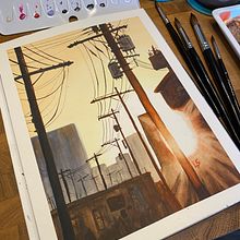 My project for course: Expressive Watercolor Painting: Create Compelling Illustrations. Un projet de Beaux Arts, Peinture , et Aquarelle de Lyndsay Stephenson - 28.04.2023