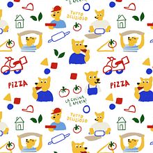 CAN PIZZA . Ilustração tradicional, Pattern Design, Desenho, Ilustração digital e Ilustração botânica projeto de elenabaezgomez - 28.04.2023