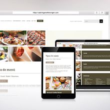 Página web para un servicio de catering. Un proyecto de Diseño Web de El estudio de Coco - 28.04.2023