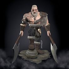 Wikinger. Un progetto di Illustrazione tradizionale, Character design, Videogiochi e Progettazione di videogiochi di Ingo Bothmann - 29.04.2023