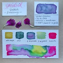 Mój projekt z kursu: Domowa produkcja akwareli w płynie i barwników roślinnych. Arts, Crafts, Fine Arts, Painting, Watercolor Painting, DIY, and Color Theor project by Joanna Zakrzewska - 04.30.2023