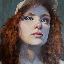 My project for course: Contemporary Oil Portraiture. Traditional illustration, Fine Arts, Painting, and Oil Painting project by suepaints2 - 04.30.2023
