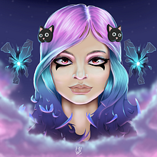 Mi proyecto del curso: Retratos digitales de fantasía con Photoshop. Traditional illustration, Drawing, Digital Illustration, Portrait Drawing, Digital Drawing, and Digital Painting project by Guillermo Sergent Niño - 05.01.2023