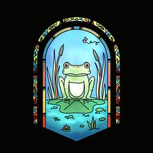 Stained Glass Style Art. Traditional illustration project by Jamie Parker - 04.30.2023
