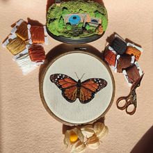 Mi proyecto del curso: Técnicas de bordado realista. Traditional illustration, Embroider, and Textile Design project by Sonia Pardo Martín - 05.01.2023