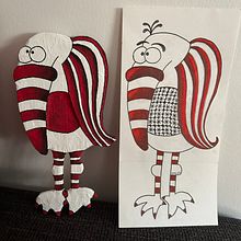Mein Abschlussprojekt für den Kurs: Pappmaschee für Anfänger: Bunte Figuren selber machen. Traditional illustration, Character Design, To, Design, Art To, s, and Creating with Kids project by Sabine-Ines Reip - 05.01.2023