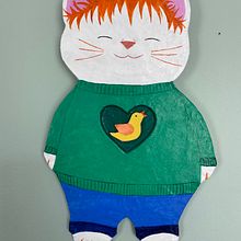 Mon projet du cours : Papier mâché pour débutants : sculptez un personnage coloré. Un proyecto de Ilustración tradicional, Diseño de personajes, Diseño de juguetes, Art to y Creatividad con niños de delfinelefevre - 01.05.2023