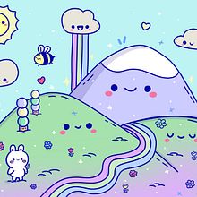 Final project of my kawaii world. Character Design, Digital Illustration, and Manga project by Elena B. - 04.29.2023