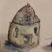 Il mio progetto del corso: Urban Sketching: esprimi il tuo mondo con una nuova prospettiva. Un progetto di Illustrazione tradizionale, Bozzetti, Disegno, Pittura ad acquerello, Illustrazione architettonica e Sketchbook di Simona Di Rosa - 01.05.2023