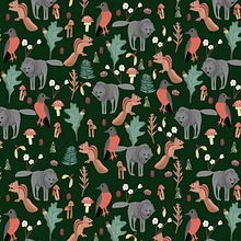 My project for course: Digital Pattern Illustration Inspired by Flora and Fauna. Traditional illustration, Pattern Design, Drawing, Digital Illustration, and Botanical Illustration project by Erin Hall - 05.01.2023