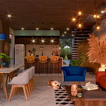 Mi proyecto del curso: Render de interiores con SketchUp y V-Ray Next. Arquitetura, Arquitetura de interiores, Arquitetura digital, e Visualização arquitetônica projeto de Italy Zapata - 01.05.2023