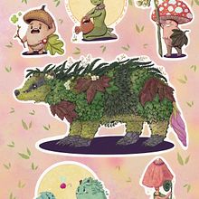 The Gardians of the Forest. Un progetto di Character design, Disegno, Illustrazione digitale e Disegno digitale di Youki Ko - 01.05.2023