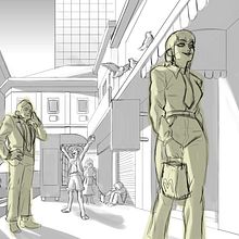 Meu projeto do curso: Fundamentos do desenho de pessoas a partir da imaginação. Traditional illustration, Fine Arts, Sketching, Pencil Drawing, Drawing, Artistic Drawing, and Figure Drawing project by Artur Anjos - 04.19.2023