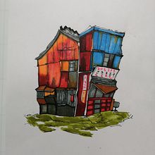 Mi proyecto del curso: Dibujo arquitectónico expresivo con marcadores de colores Ein Projekt aus dem Bereich Skizzenentwurf, Zeichnung, Architektonische Illustration, Sketchbook und Illustration mit Tinte von Pablo A Domínguez - 02.05.2023