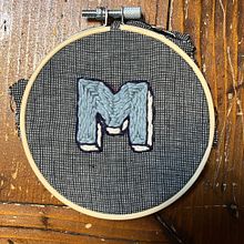 My project for course: Lettering for Embroidered Patches: Make a Wearable Statement. Projekt z dziedziny  Haft,  Sz, cie, DIY, Upc, cling, Wzornictwo tekst i liów użytkownika Silvia Fantini - 02.05.2023