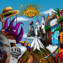 ECUADOR. Traditional illustration project by Bryant Laverde - 05.24.2022