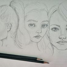 Mru projeto do curso: Caderno de retratos: explore o rosto humano. Sketching, Drawing, Portrait Drawing, Artistic Drawing, and Sketchbook project by Marianne Pazzini - 04.27.2023