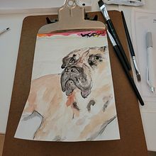 Gus. Un proyecto de Pintura a la acuarela de Julia Cattirolo - 02.05.2023