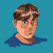 Autorretrato Ilustración Digital. Un proyecto de Ilustración tradicional de Ian Fuentes Sejas - 04.05.2023