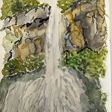 My project for course: Painting Realistic Watercolor Landscapes. Painting, Sketching, and Watercolor Painting project by shaheens - 05.03.2023