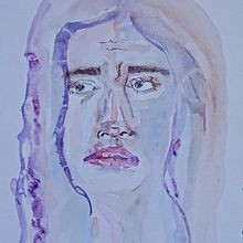 Mi proyecto del curso: Cuaderno de retratos en acuarela. Painting, Watercolor Painting, Portrait Drawing, and Sketchbook project by Yesica Anaya - 05.04.2023