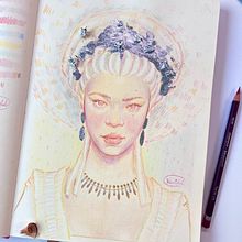 My project for course: Vibrant Portrait Drawing with Colored Pencils. Un proyecto de Dibujo, Dibujo de Retrato, Sketchbook y Dibujo con lápices de colores de View Riddell - 30.04.2023