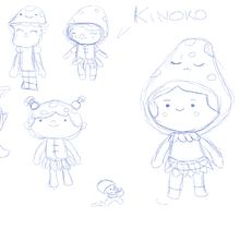 Kikono. Een project van Traditionele illustratie, Ontwerp van personages, Digitale illustratie y  3D-modellering van Gabriel Da Silva Abreu - 04.05.2023
