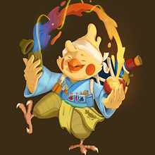 My project for course: Fantasy Character Design in Procreate. Projekt z dziedziny Trad, c, jna ilustracja, Projektowanie postaci, Ilustracja c, frowa, R, sunek c, frow, Malarstwo c i frowe użytkownika Katesara Wongchukaew - 02.05.2023